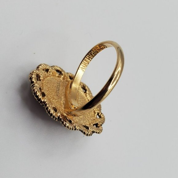 Vintage Sarah Coventry Moroccan Matrix Art Ring - Picture 2 of 6